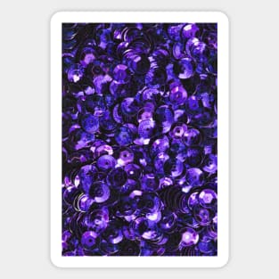 Purple Scattered Sequins Magnet